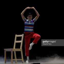 Diego Rey en la presentación para la prensa de Billy Elliot